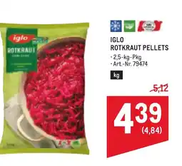 Metro Iglo rotkraut pellets Angebot