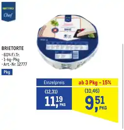 Metro Brietorte Angebot