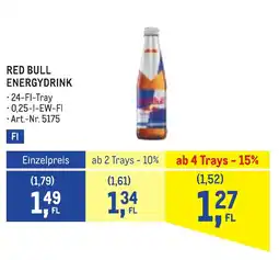 Metro Red bull energydrink Angebot
