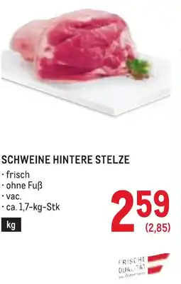 Metro Schweine hintere stelze Angebot