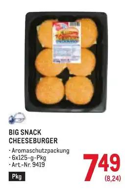 Metro Big snack cheeseburger Angebot