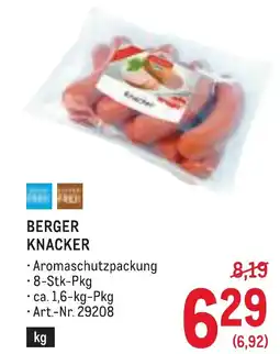 Metro Berger knacker Angebot