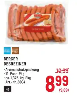 Metro Berger debreziner Angebot