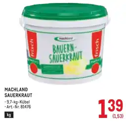 Metro MACHLAND SAUERKRAUT Angebot