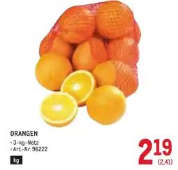 Metro Orangen Angebot