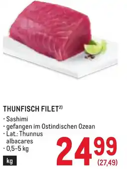 Metro Thunfisch filet Angebot