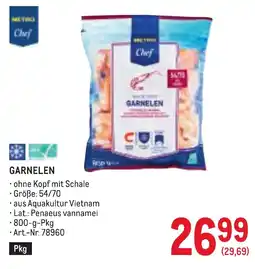 Metro Garnelen Angebot