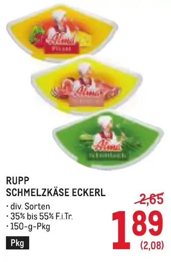 Metro Rupp schmelzkäse eckerl Angebot