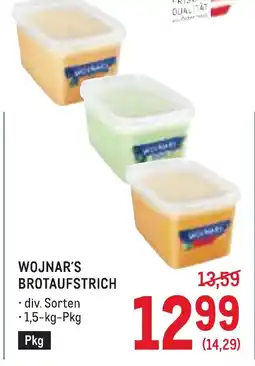 Metro Wojnar's brotaufstrich Angebot