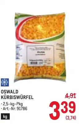 Metro Oswald kürbiswürfel Angebot