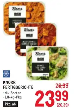Metro Knorr fertiggerichte Angebot