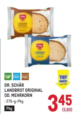 Metro Dr. schär landbrot original od. mehrkorn Angebot