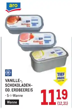 Metro Vanille-, schokoladen- od. erdbeereis Angebot