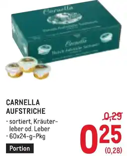 Metro Carnella aufstriche Angebot