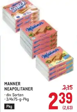 Metro Manner neapolitaner Angebot