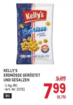 Metro Kelly's erdnüsse geröstet und gesalzen Angebot