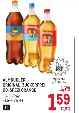Metro Almdudler original, zuckerfrei od. spezi orange Angebot