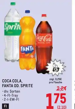 Metro Coca cola, fanta od. sprite Angebot