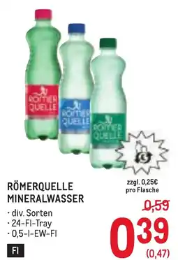 Metro Römerquelle mineralwasser Angebot