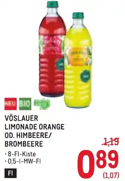 Metro Vöslauer Limonade Orange od. Himbeere/ Brombeere Angebot