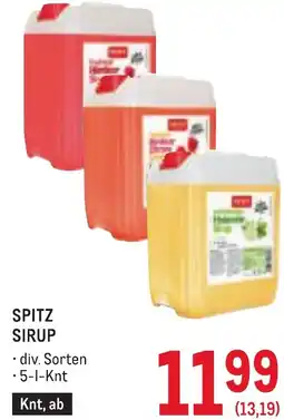 Metro Spitz Sirup Angebot