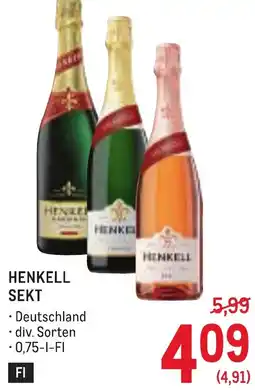 Metro Henkell sekt Angebot