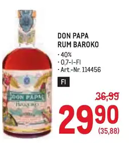 Metro Don papa rum baroko Angebot