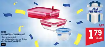 Metro Emsa vorratsdose clip&close Angebot