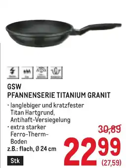 Metro Gsw pfannenserie titanium granit Angebot