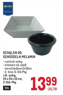 Metro Schalen od. schüsseln melamin Angebot