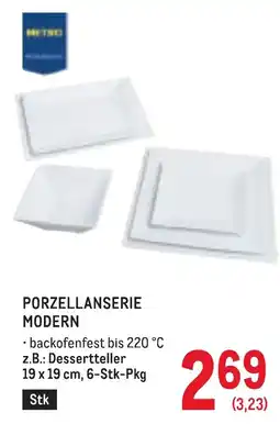 Metro Porzellanserie modern Angebot