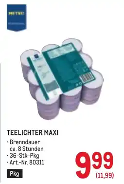 Metro Teelichter maxi Angebot