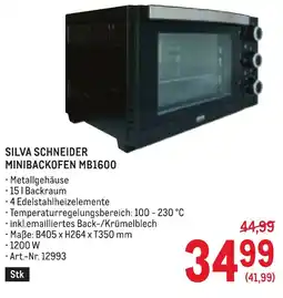 Metro Silva schneider minibackofen mb1600 Angebot