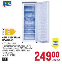 Metro Gefrierschrank uzw1404e Angebot