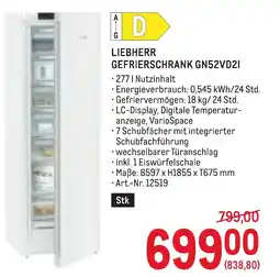 Metro Liebherr gefrierschrank gn52vd21 Angebot
