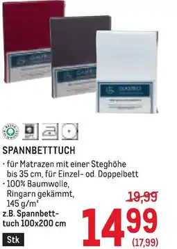 Metro Spannbetttuch Angebot