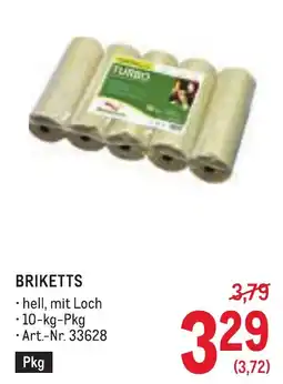Metro Briketts Angebot