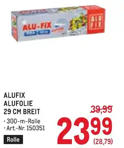 Metro Alufix alufolie 29 cm breit Angebot