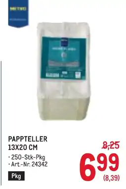 Metro Pappteller 13x20 cm Angebot