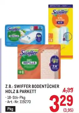 Metro Z.b.: swiffer bodentücher holz & parkett Angebot