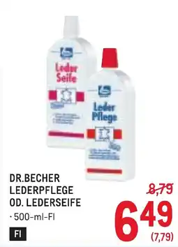 Metro Dr.becher lederpflege od. lederseife Angebot