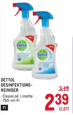 Metro Dettol desinfektions- reiniger Angebot