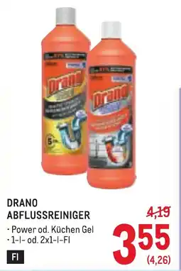 Metro Drano abflussreiniger Angebot