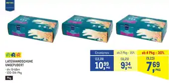 Metro Latexhandschuhe ungepudert Angebot