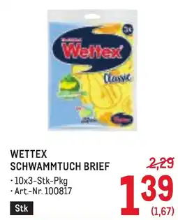 Metro Wettex schwammtuch brief Angebot