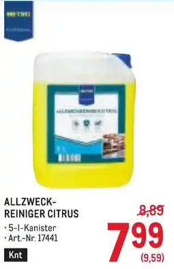 Metro Allzweck- reiniger citrus Angebot