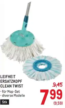 Metro Leifheit ersatzkopf clean twist Angebot