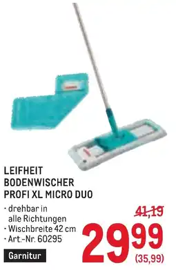Metro Leifheit bodenwischer profi xl micro duo Angebot