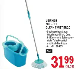 Metro Leifheit mop-set clean twist ergo Angebot