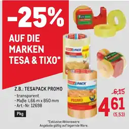 Metro Z.b.: tesapack promo Angebot